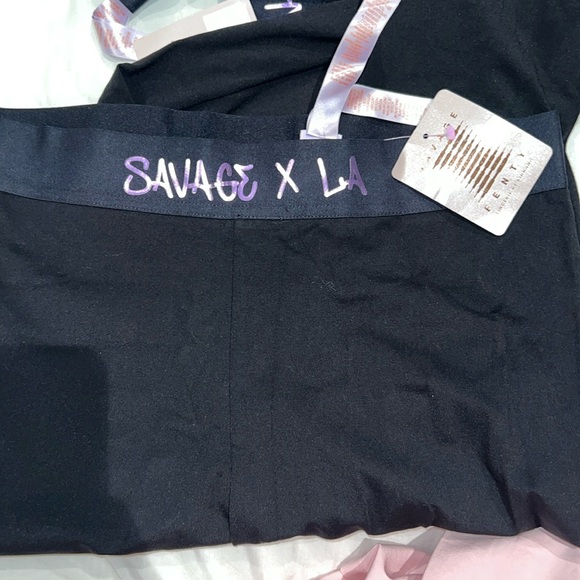 Savage x you LA custom black leggings - Picture 1 of 6